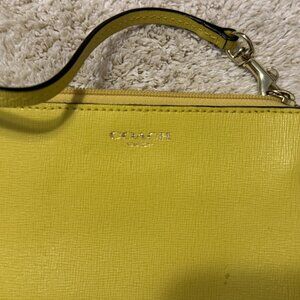 Bold Yellow Wristlet